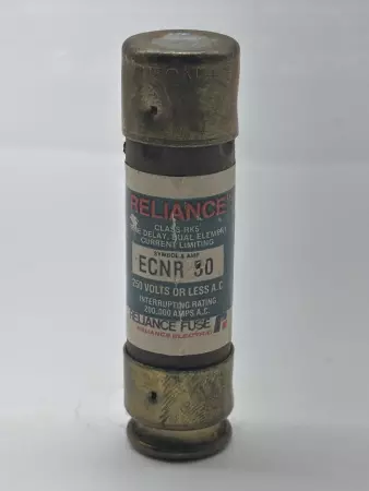 Reliance Electric ECNR 50 Time-Delay Fuse, Class RK5, 250VAC 50Amp 