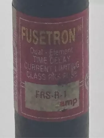 Bussmann FRS-R-1 Fusetron Time Delay Fuse, Class RK5, 600V 1Amp 