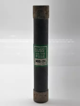 Bussmann NOS-20 One-Time Fuse, 600V 20Amp, Class K5 