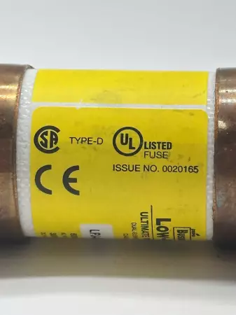 Bussmann LPJ-45SP Low-Peak Time Delay Fuse, 600VAC 300VDC 45Amp, Class J 