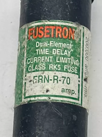 Bussmann FRN-R-70 Fusetron Time Delay Fuse, Class RK5, 250VAC 70Amp 