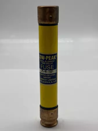 Bussmann LPS-RK-15SP Low-Peak Time Delay Fuse, 600VAC 300VDC 15Amp, Type D 