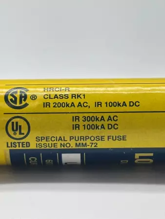 Bussmann LPS-RK-40SP Low-Peak Time Delay Fuse, 600VAC 300VDC 40Amp, Class RK1 