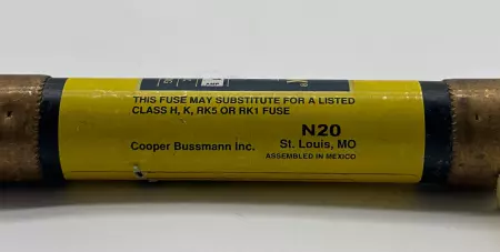 Bussmann LPS-RK-35SP Low-Peak Time Delay Fuse, 600VAC 300VDC 35Amp, Class RK1 