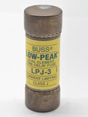 Bussmann LPJ-3 Low-Peak Time Delay Fuse, 600VAC 3Amp, Class J 