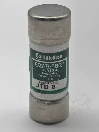 Littelfuse JTD 8 Powr-Pro Time Delay Fuse, Class J, 600VAC 8Amp 