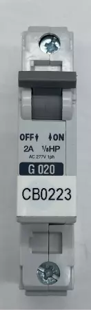 Allen-Bradley 1492-CB1 G020 SER.C 1-Pole Circuit Breaker 277VAC 2Amp 