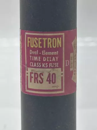 Bussmann FRS 40 Fusetron Time Delay Fuse, Class K5, 600VAC 40Amp 