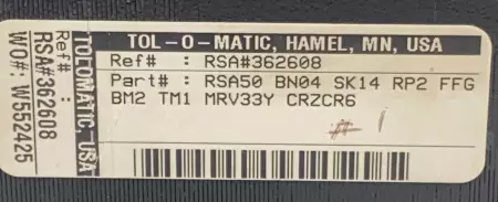 Tol-O-Matic 3600-6246 Servo Motor 