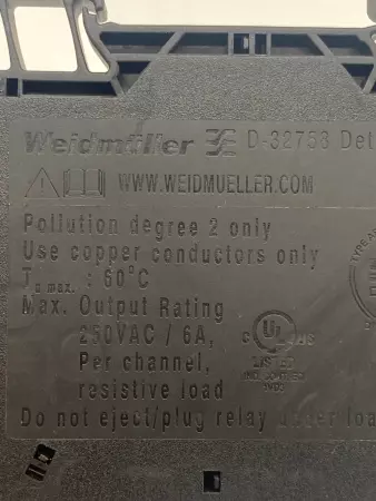 Weidmüller TRZ 24VDC 1C0 Din Rail Coupling Relay, 24VDC 6Amp 