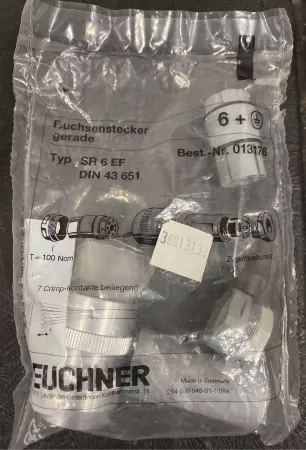 EUCHNER 013176 SR6EF CONNECTOR FEMALE 6 PIN/PE 