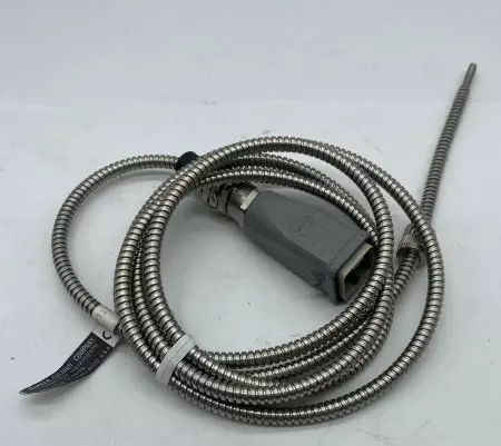 Barber-Colman Co. P711-33000-072-6-00 Thermocouple Stem Flexible W/Harting Plug 