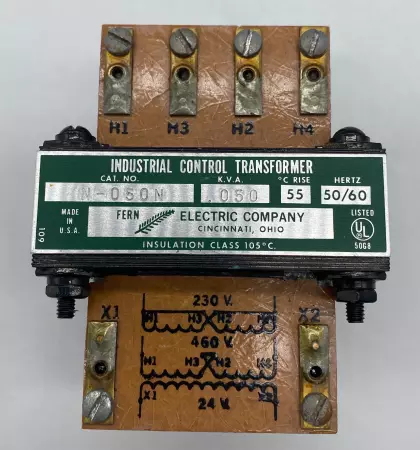 Fern Electric Co. N-050N Industrial Control Transformer 0.050kVA 