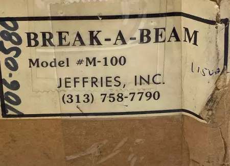 Break-A-Beam MODEL M-100 Run Actuator 