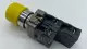 Telemecanique ZB2-BE202 Yellow Pushbutton W/Contact Blocks 