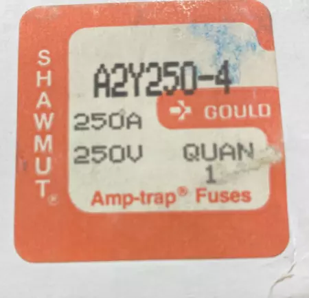 Gould Shawmut A2Y250-4 Amp-Trap Fuse, 250VAC/DC 250Amp, Type 4 