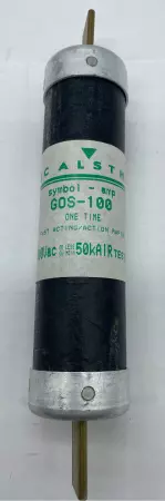 GEC Alsthom GOS-100 One-Time Fuse 600VAC 100Amp Lot of 5