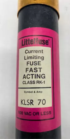 Littelfuse KLSR-70 Fast Acting Fuses, 70Amp 600V, Class RK-1 Lot of 4