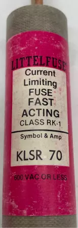 Littelfuse KLSR 70 Fast Acting Fuses, 70Amp 600V, Class RK-1 Lot of 5