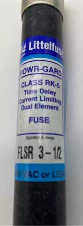 Littelfuse FLSR3-1/2 Powr-Gard Fuse, 600VAC 3.5Amp, Class RK5 Lot of 10