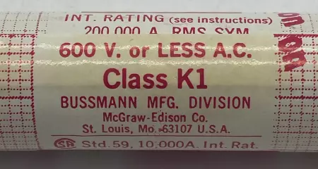 Bussmann KTS2 Limitron Current Limiting Fuses, 2Amp 600VAC, ClassK1 Lot of 10