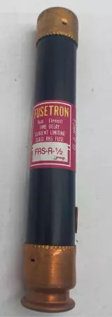 Bussmann FRS-R-1/2 Fusetron Time Delay Fuse, Class RK5, 600V 0.5Amp Lot of 5