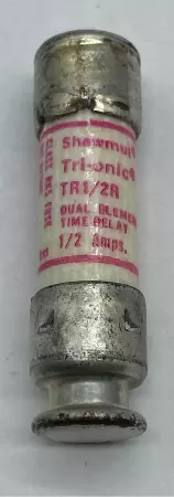 Gould Shawmut TR1/2R Tri-onic Time Delay Fuse, Class RK5, 250VAC 0.5Amp Lot of 9