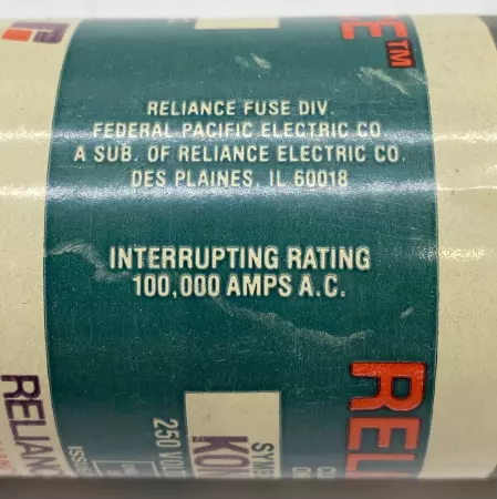 Reliance KON 350 One-Time Fuse, 250VAC 350Amp, Class K5 