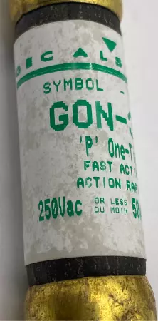 GEC Alsthom GON-35 One-Time Fuses, 250VAC 35Amp, Type P Lot of 10