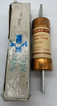 Gould Shawmut OT110 One-Time Fuse, 250VAC 110Amp, Class K5 