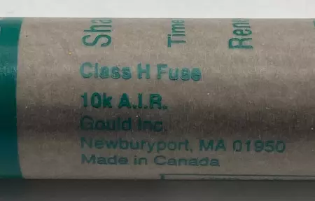 Gould Shawmut RFS25 Time Delay Renewable Fuses, 600V 25Amp, Class H Lot of 8