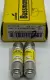 Bussmann LP-CC-2 Low-Peak Delay Fuses, 600VAC 300VDC 2Amp, Class CC Lot of 2