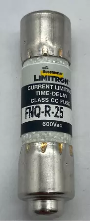 Bussmann FNQ-R-25 Limitron Time Delay Fuses, 25Amp 600VAC, Class CC Lot of 6