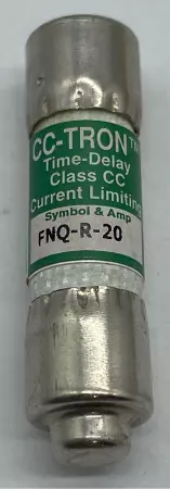 Bussmann FNQ-R-20 CC-Tron Time Delay Fuses, 600VAC 20Amp, Class CC Lot of 3