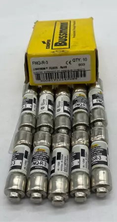 Bussmann FNQ-R-3 Limitron Current Limiting Fuses, 3A 600VAC, Class CC Lot of 10