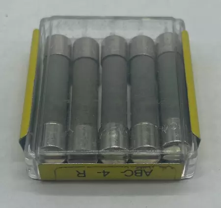 Bussmann ABC-4-R Ceramic Fuses, 250VAC 125VDC 4Amp Lot of 5