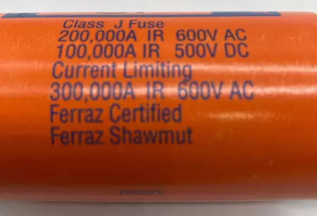 Ferraz Shawmut AJT175 Amp-Trap Fuse, 600VAC 500VDC 175Amp, Class J 