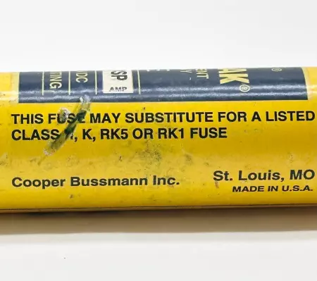 Bussmann LPS-RK-50SP Low-Peak Time Delay Fuse, 600VAC 300VDC 50Amp, Class RK1 