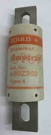 Gould Shawmut A60Z300 Amp-Trap Fuses, 600V 300Amp, Type 4 Lot of 5