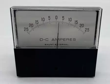 General Electric 612232-1A DC Current Ammeter, 3-1/2