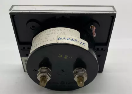 General Electric 612232-1A DC Current Ammeter, 3-1/2