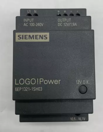 Siemens 6EP1321-1SH03 LOGO! Power Supply, 100-240V 0.53-0.3Amp 