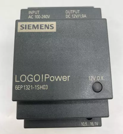 Siemens 6EP1321-1SH03 LOGO! Power Supply, 100-240V 0.53-0.3Amp 