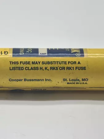 Bussmann LPS-RK-1SP Low-Peak Time Delay Fuse, 600VAC 300VDC 1Amp, Class RK1 