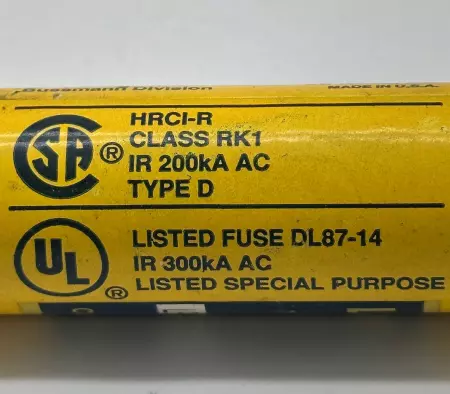 Bussmann LPS-RK-17-1/2SP Low-Peak Delay Fuse, 600VAC 300VDC 17.5Amp, Class RK1 