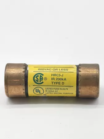 Bussmann LPJ-1SP Low-Peak Time Delay Fuse, 600VAC 300VDC 1Amp, Class J 