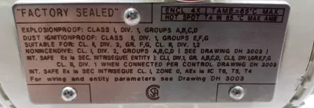 Hart 264DSHSHA2A1 Differential Pressure Transmitter 10.5-42Vdc, Ra: 1.6-160kPa 