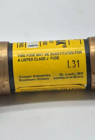 Bussmann LPJ-5SP Low-Peak Time Delay Fuse, 600VAC 300VDC 5Amp, Class J 