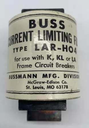 Bussmann LAR-H04 Buss Current Limiting Fuse K KL LA Breakers 