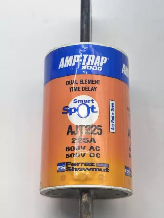 Ferraz Shawmut AJT225 Amp-Trap Fuse, 600VAC/500VDC 225Amp, Class J 